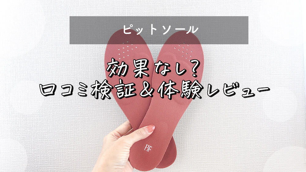 ピットソール（pitsole）悪い口コミはある？痩せない？痩せた中敷き ...