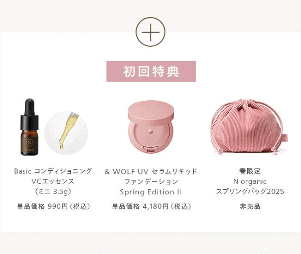 NオーガニックBasic 春色ファンデーションセット