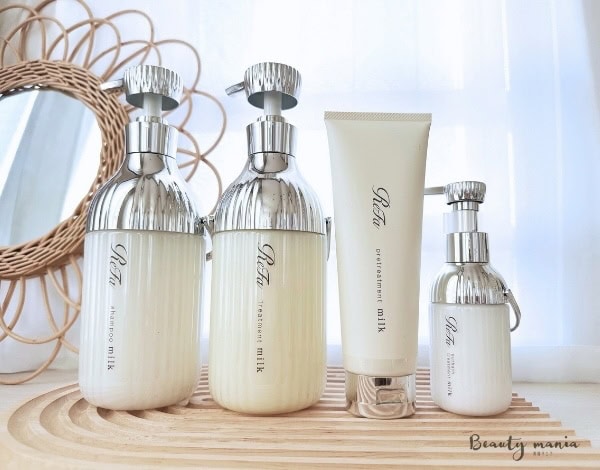 リファミルクプロテイン ホワイトラインのシャンプー〈白〉 白 ホワイトラインの4点セット全体写真